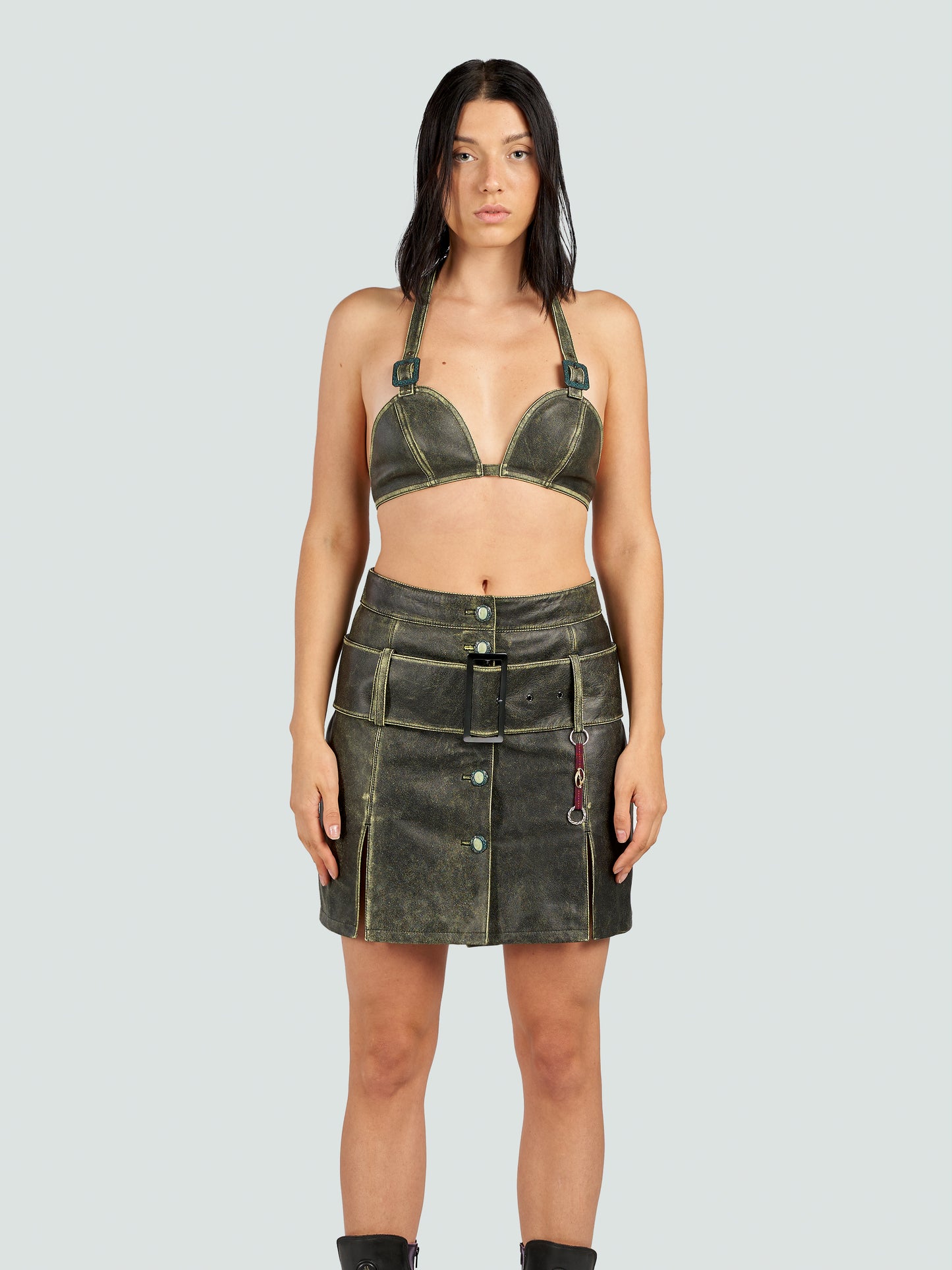 Leather Jump Skirt