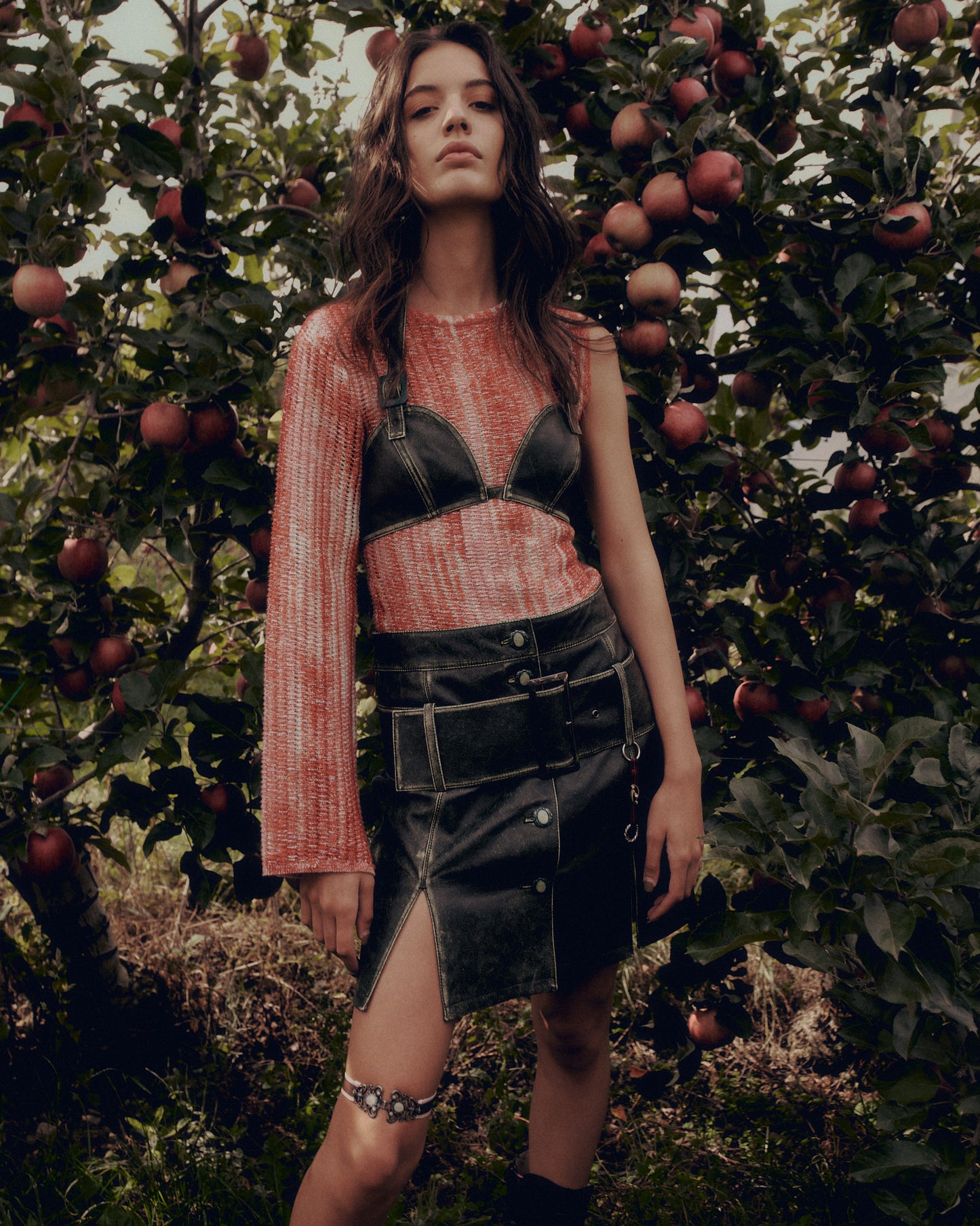 Leather Jump Skirt