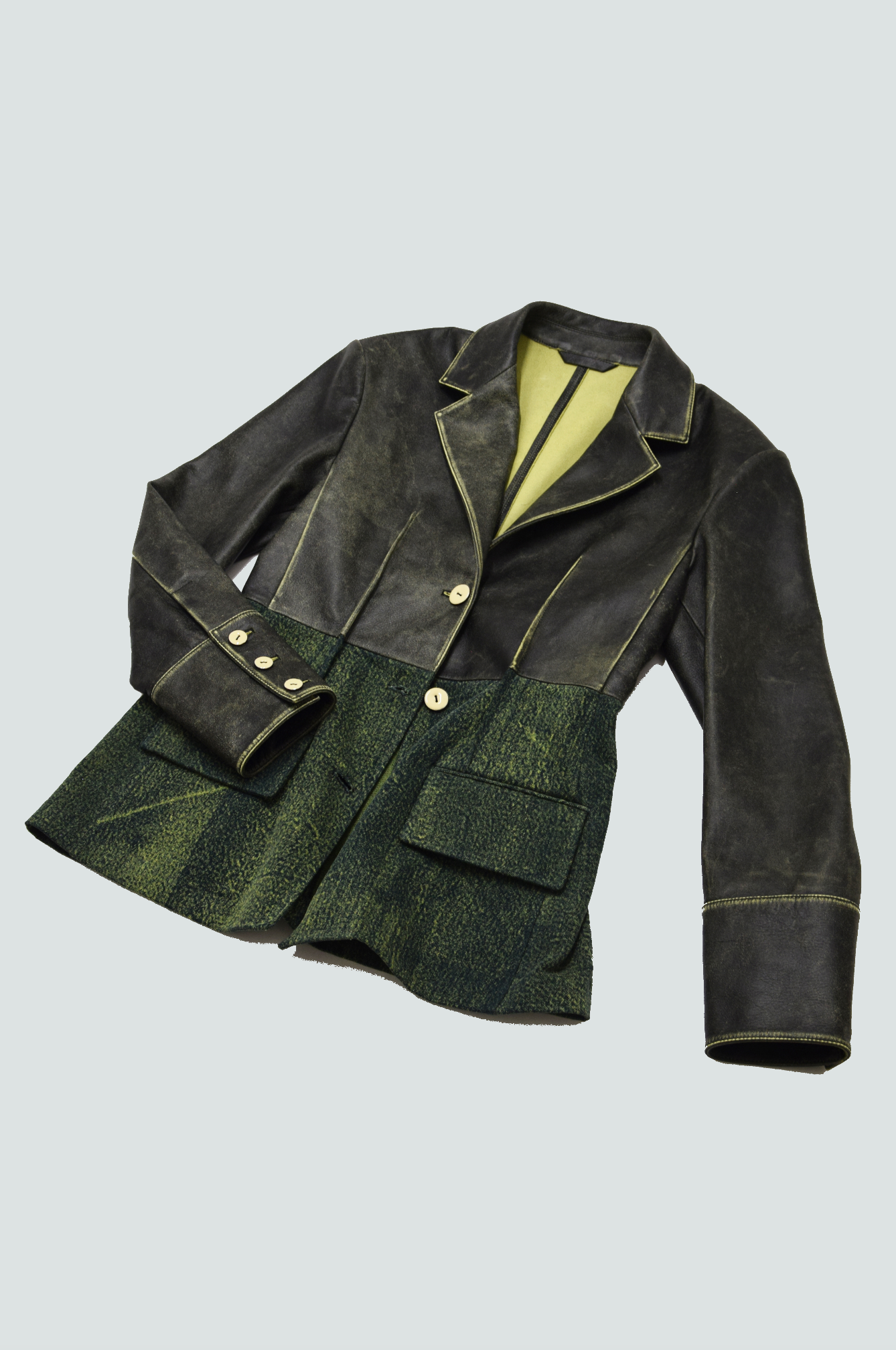 Leather Jump and Denim Jacket