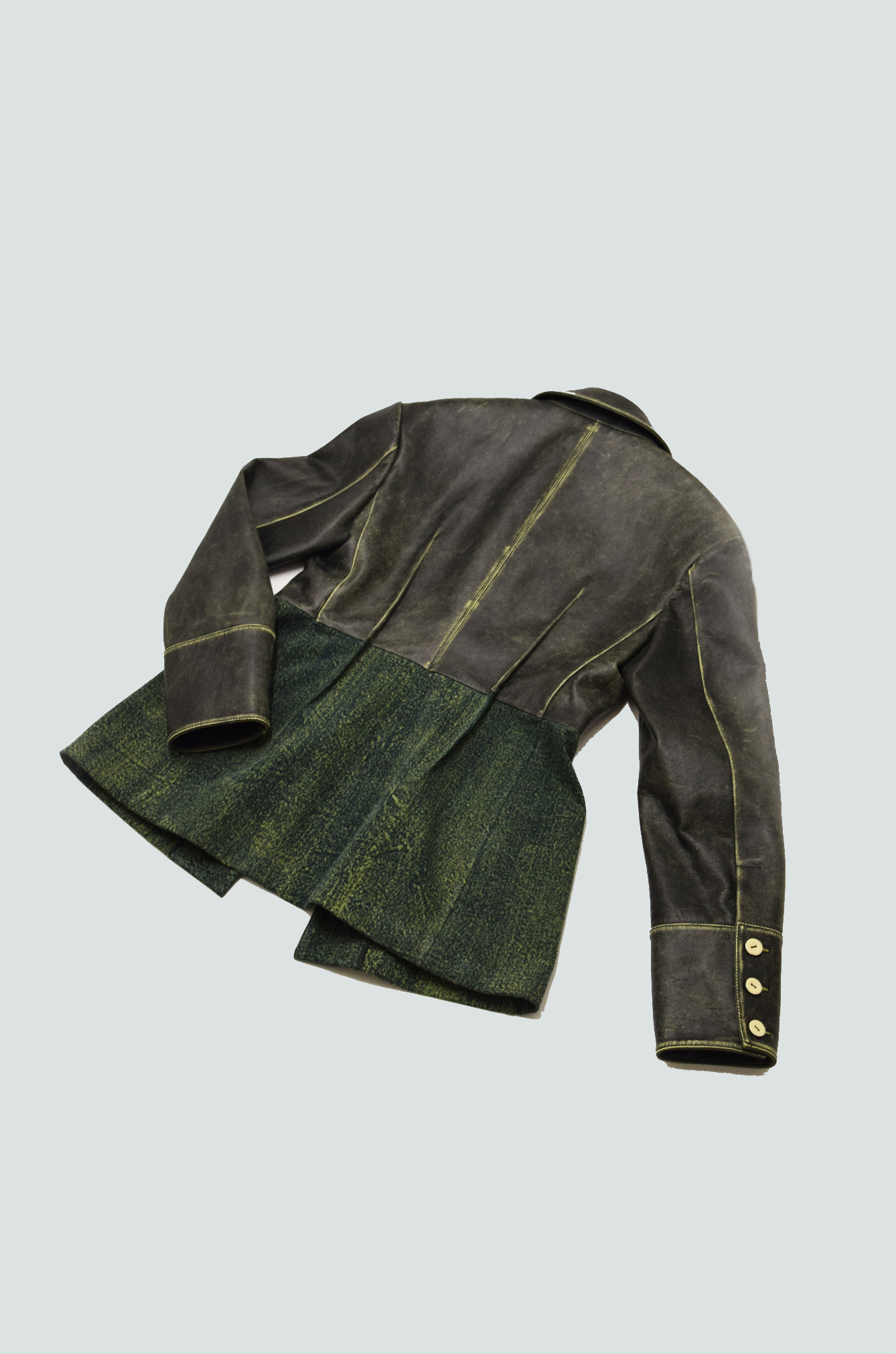 Leather Jump and Denim Jacket